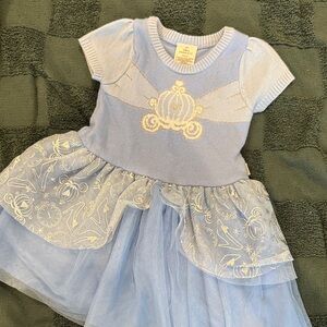 Disney Light Blue Princess Dress with Embroidered Skirt